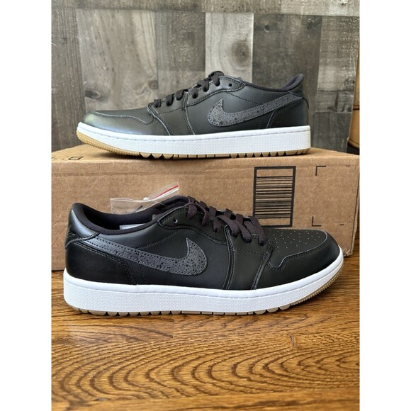 Nike Air Jordan 1 G Retro Black White Gum Golf Shoes DD9315-005 Mens Size 10 main image 4